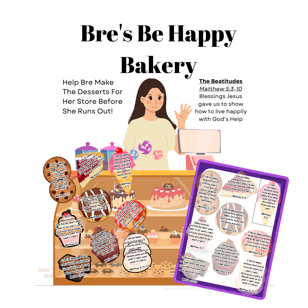 Busy Bible Workbook Digital & Printable Bible Activity Pages Ages 3 & 4 Edition | Sunday School | Homeschool
