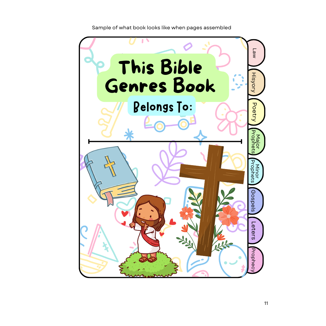 Busy Bible Workbook Digital & Printable Bible Activity Pages Ages 3 & 4 Edition | Sunday School | Homeschool