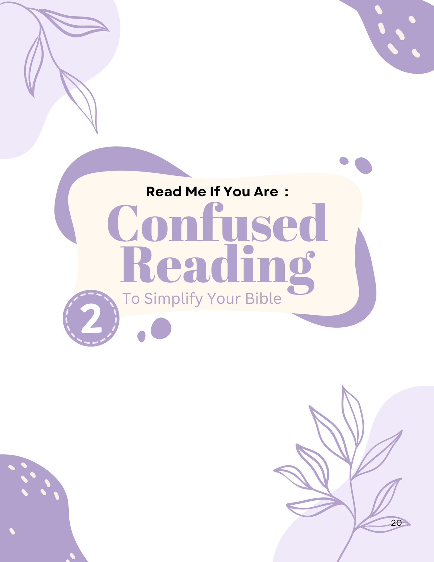 Confusion While Reading Bible Bundle Printable & Digital