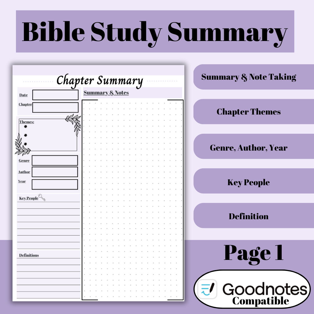 Bible Journaling Bundle | Deep Study | Digital & Printable
