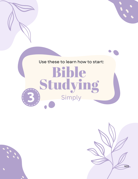 Bible Study Beginner Bundle Printable & Digital
