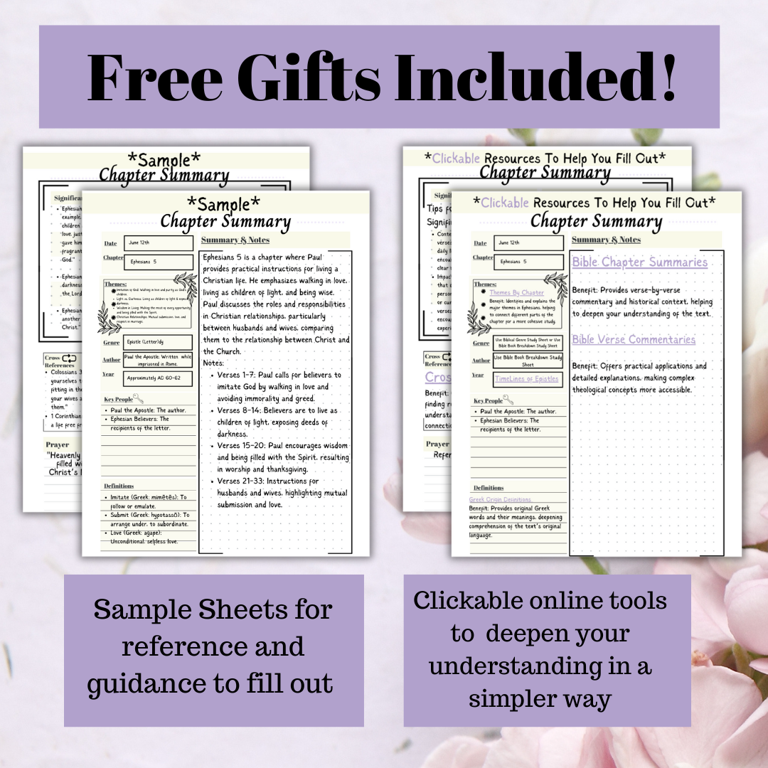 Bible Journaling Bundle | Deep Study | Digital & Printable