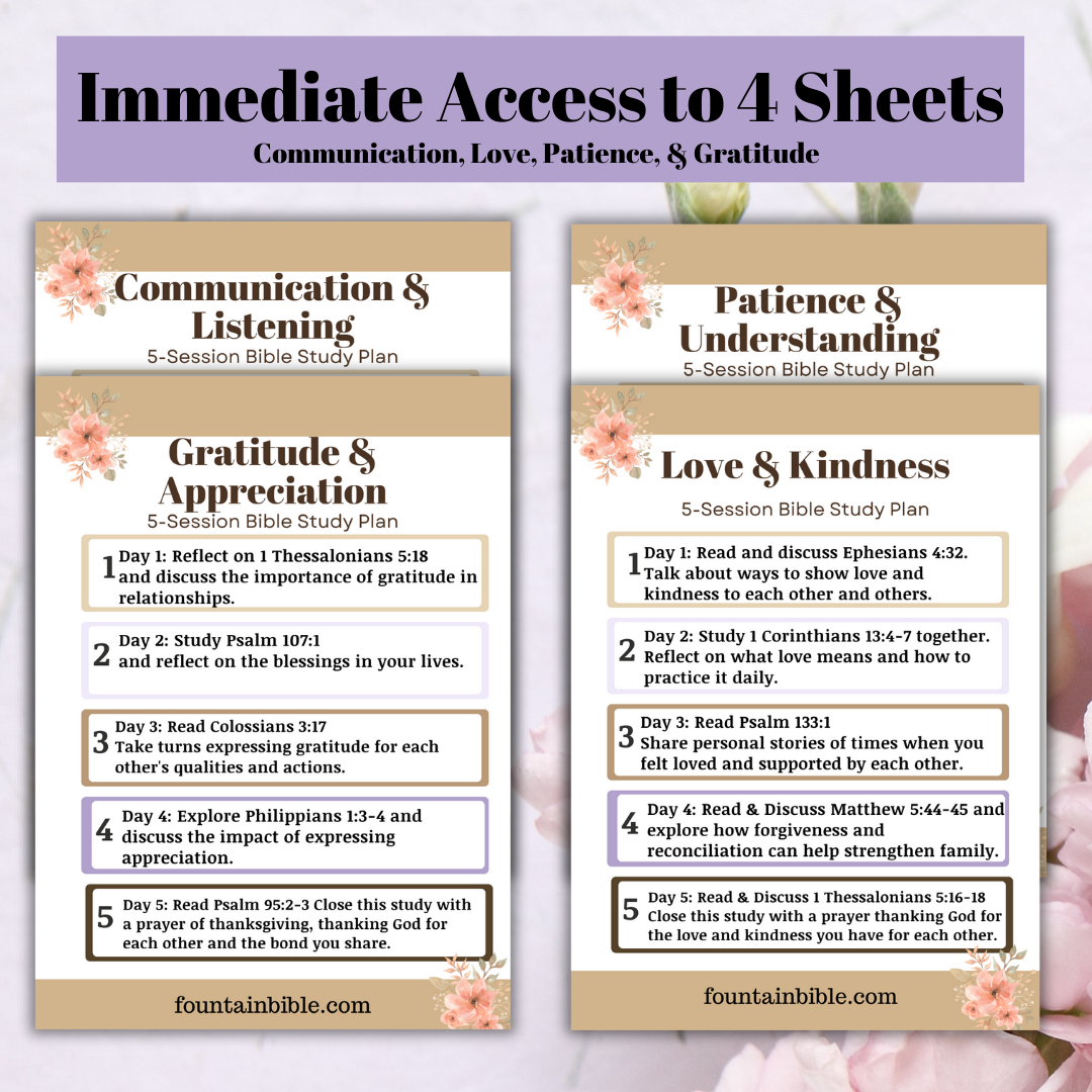 Bible Study Plans for Moms| Build Habit & Guide Reading | Printable & Digital