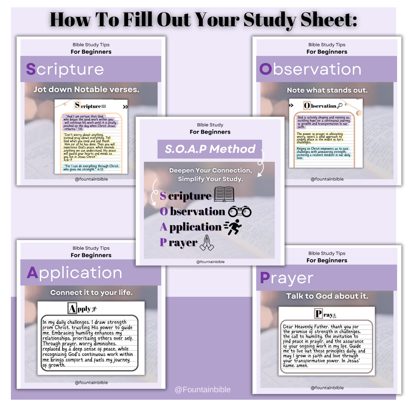 Bible Study Cheat Sheets The Ultimate Bundle To Grow Closer to God