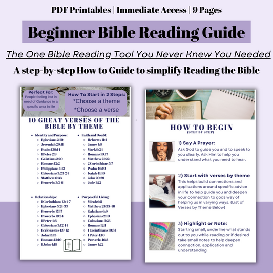 FREE Beginner Bible Reading Guide