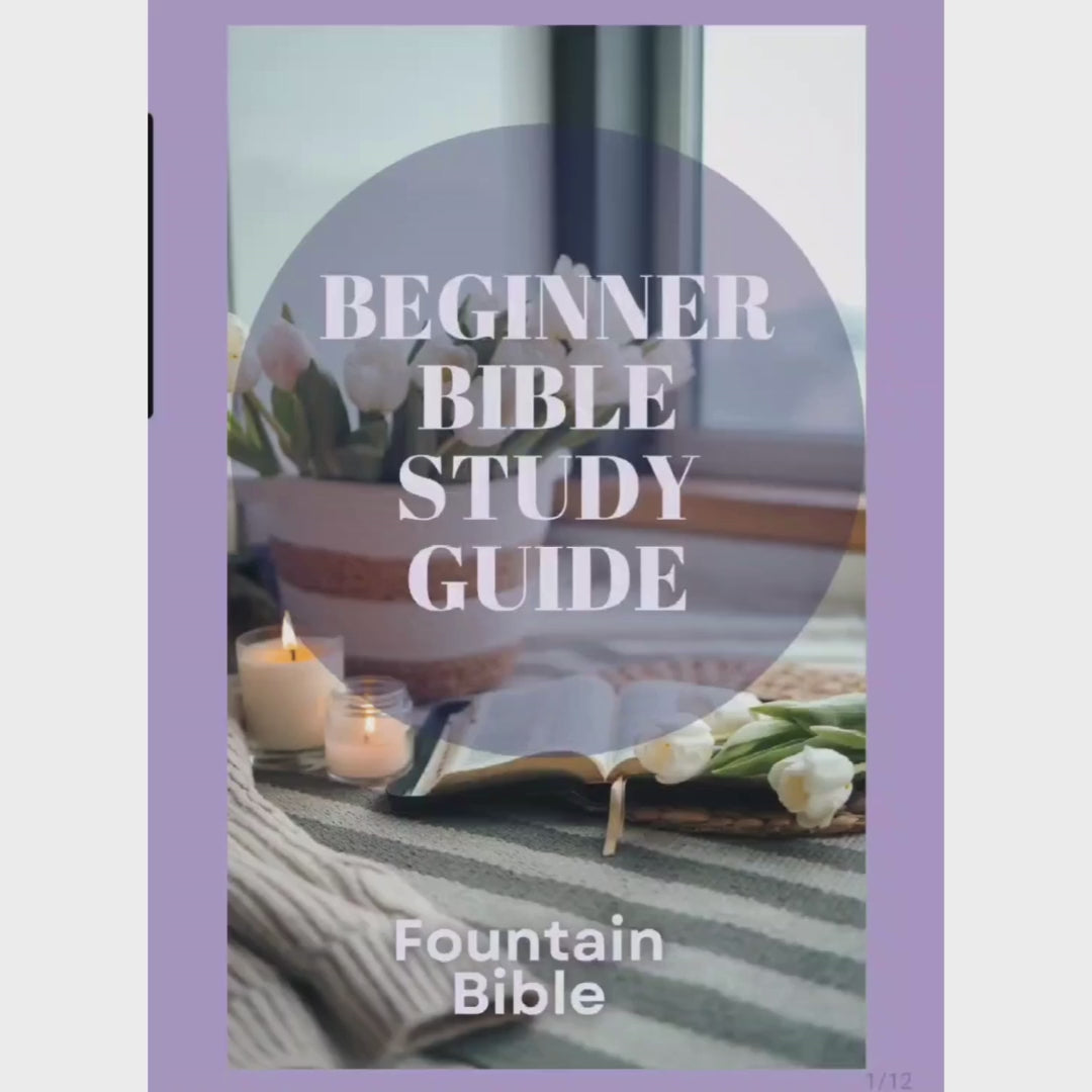 Beginner Bible Study Guide Fountain Bible Beginner Bible Study Guide Fountain Bible